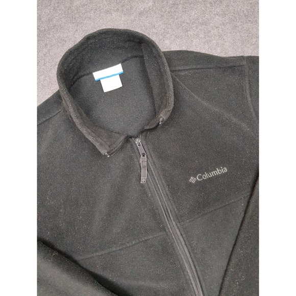 Columbia Sportswear Company Mens Black Fleece Full Zip Jacket Size L - Picture 1 of 9